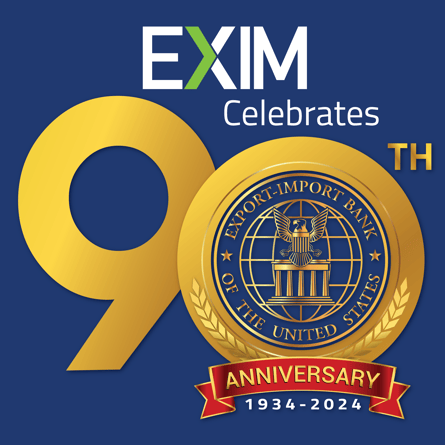 EXIM 90th Anniversary OFFICIAL LOGO