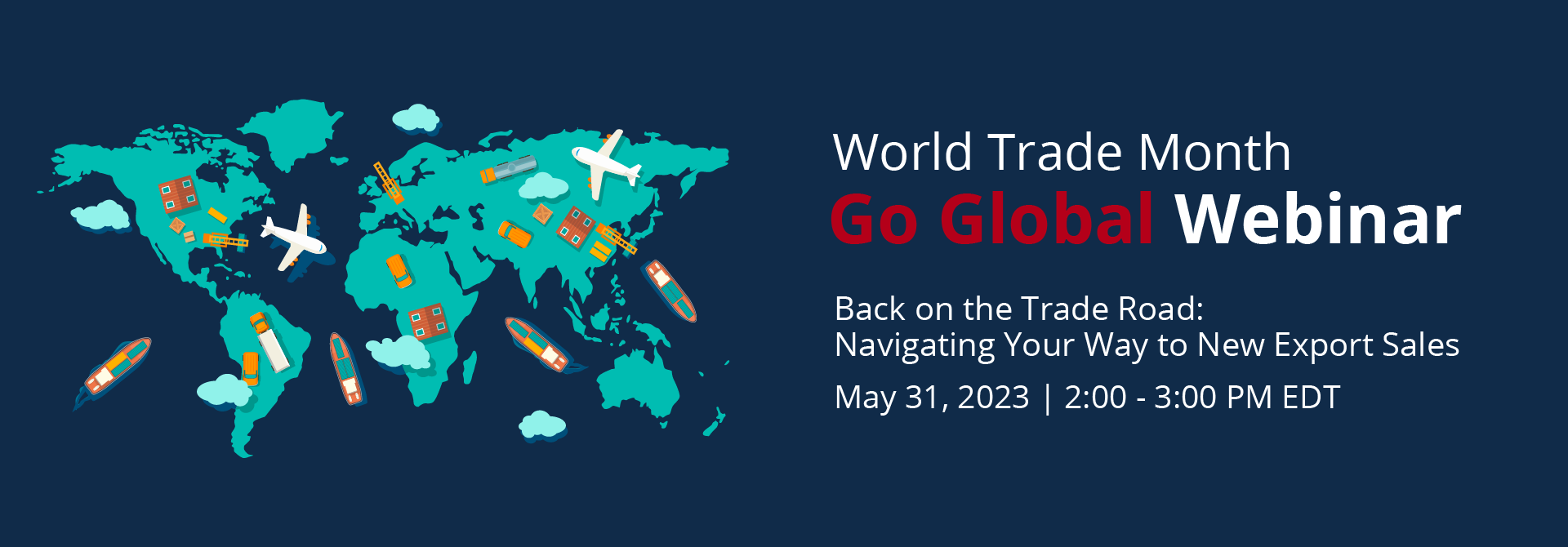 World Trade Month Webinar 2023 Banner