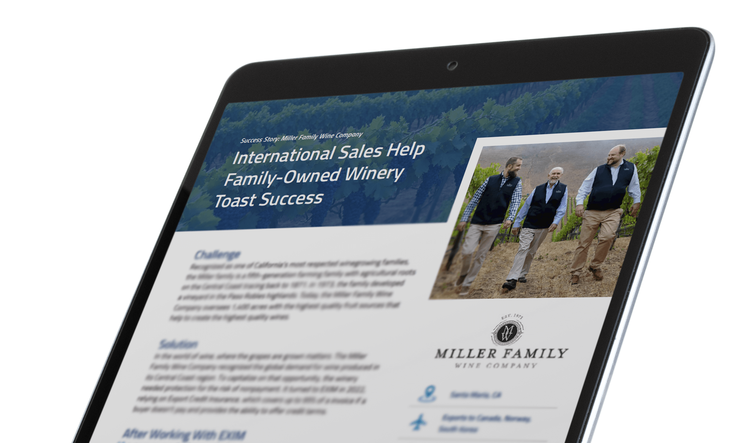 Miller Family Wine Company Success Story