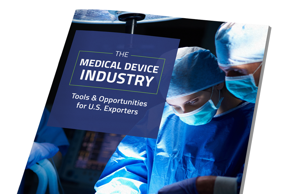 Cover Image of EXIM's Medical Device Export Guide